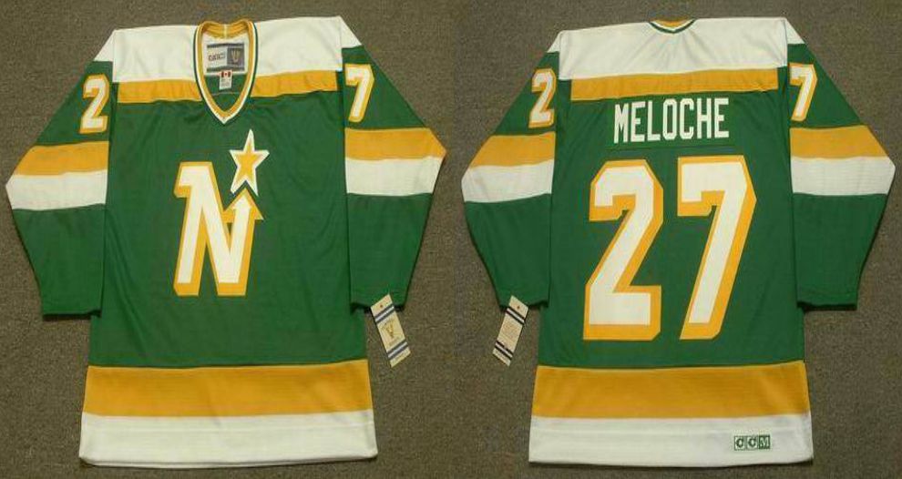 2019 Men Dallas Stars #27 Meloche Green CCM NHL jerseys